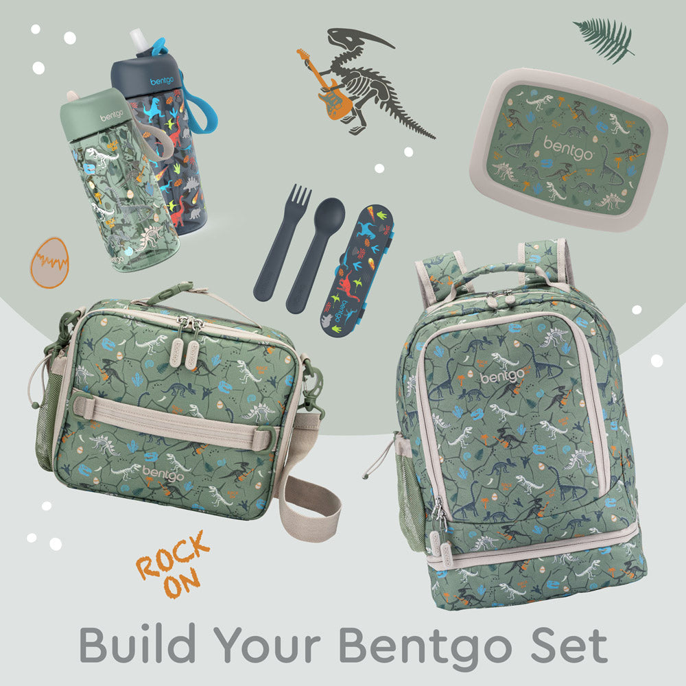 Bentgo® Kids Backpack & Lunch Bag | Dino Fossils