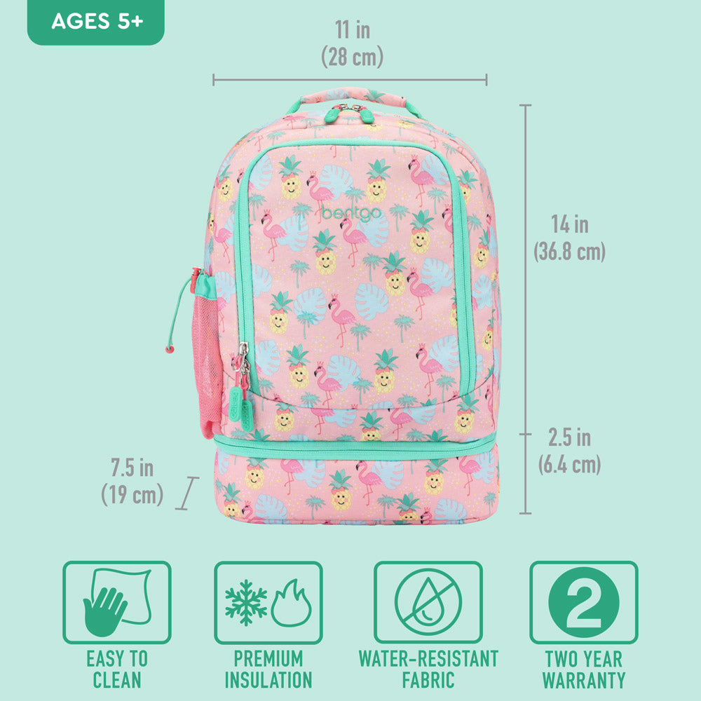 Bentgo® Kids Backpack & Lunch Bag | Tropical