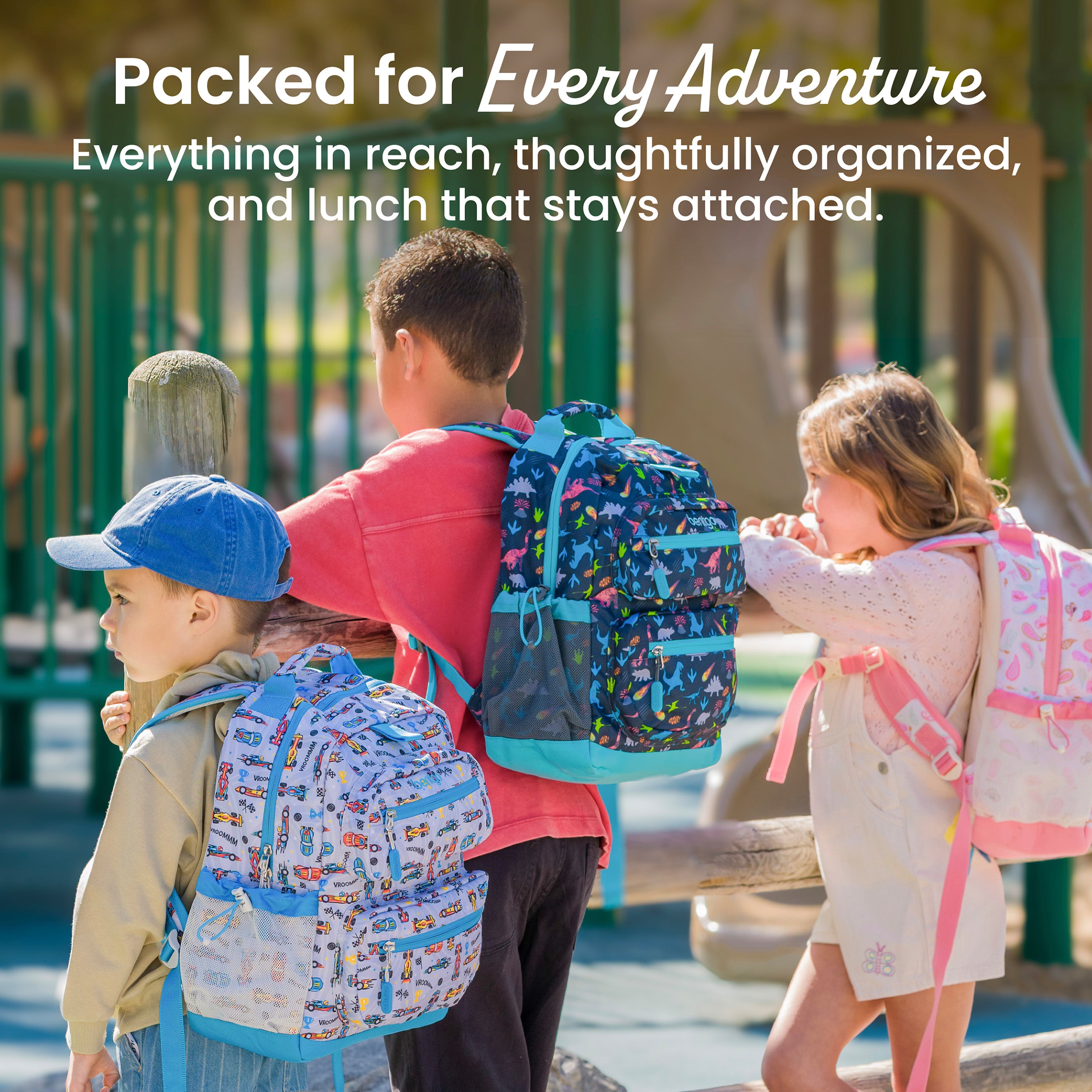 Bentgo Kids Prints Backpack - Ballet and Bows | Packed For Every Adventure - Everything In Reach, Thoughtfully Organized, And Lunch That Stays Attached