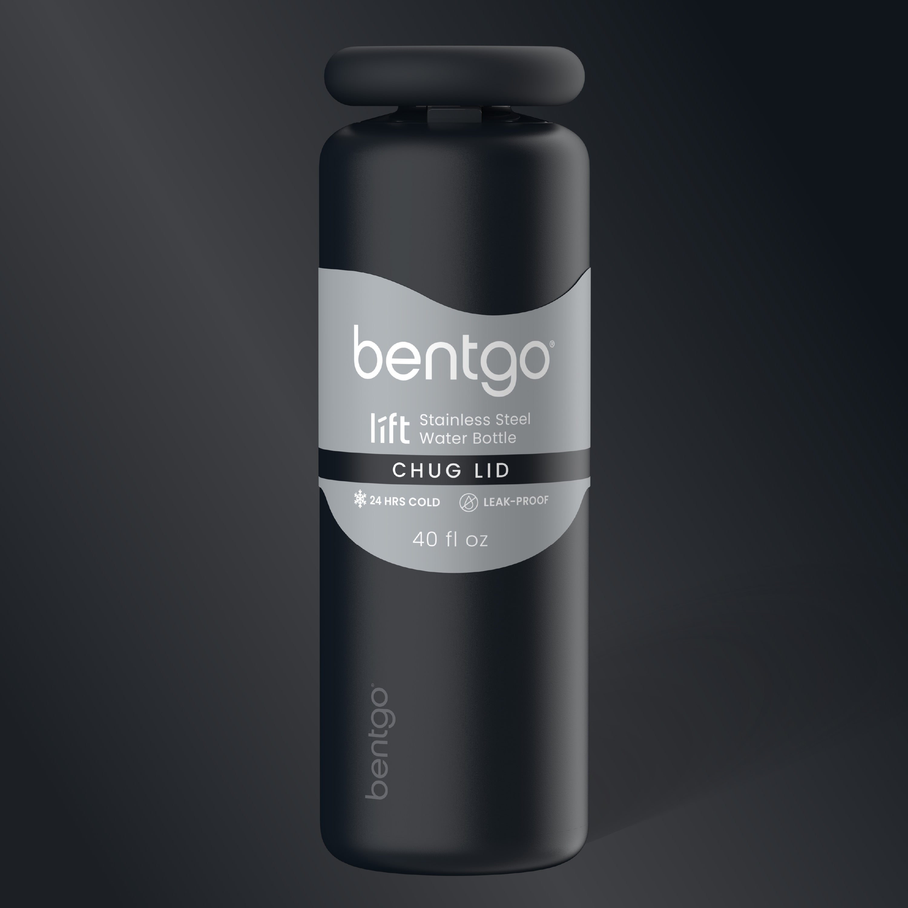 Bentgo® Lift Water Bottle | Back to Black - Packaging