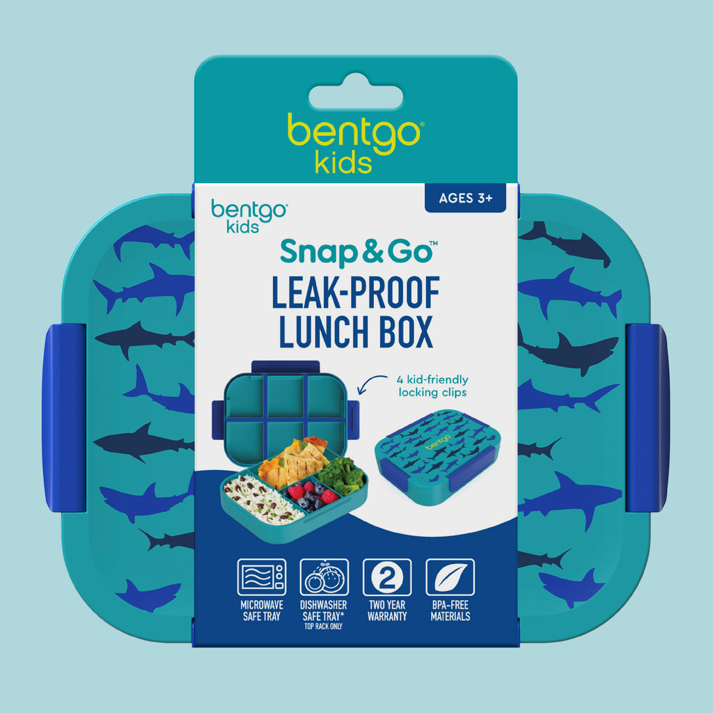 Bentgo® Kids Snap & Go Lunch Box | Sharks - Packaging