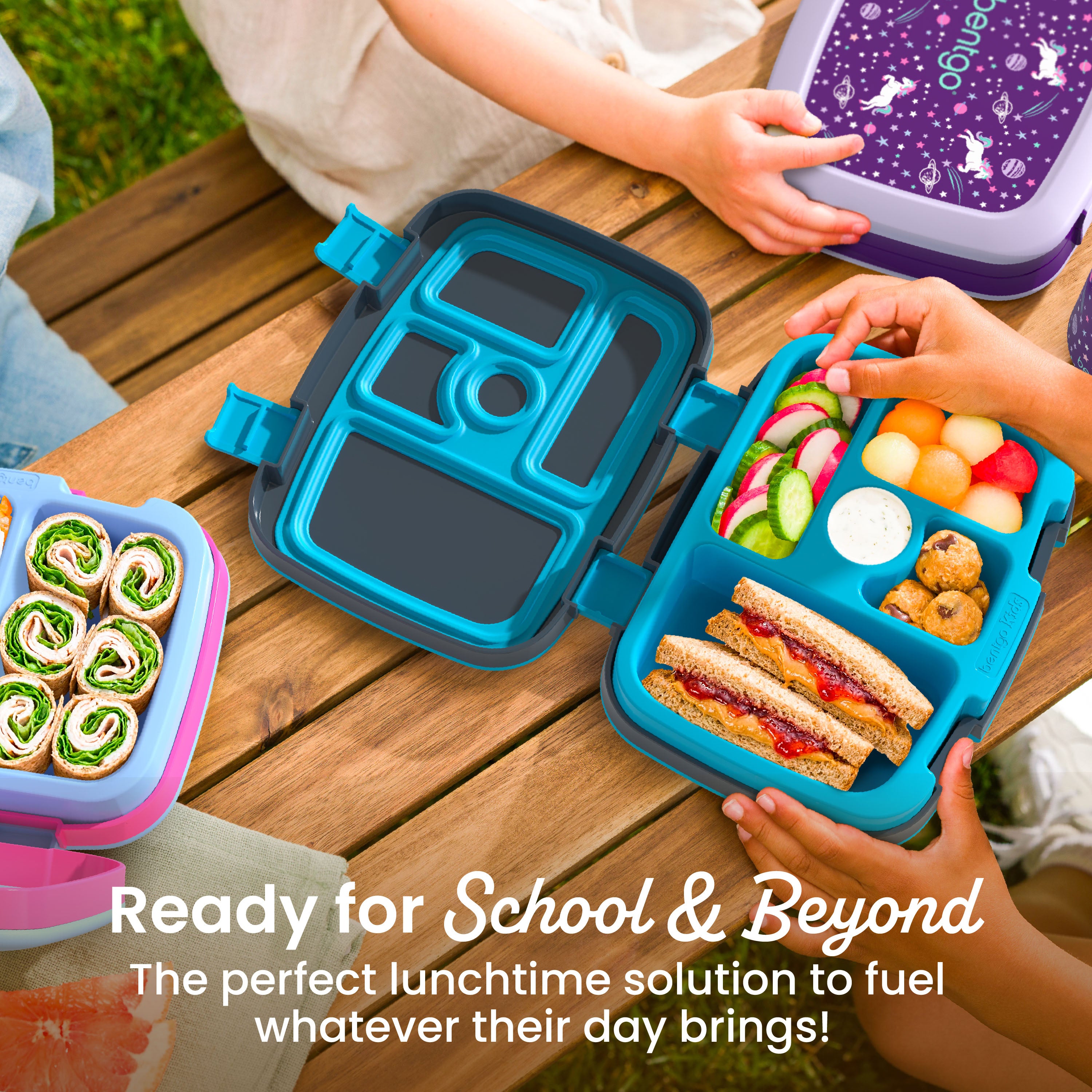 Bentgo Kids Prints Lunch Box - Dragons and Knights | Ready For School & Beyond - The Perfect Lunchtime Solution To Fuel Whatever Their Day Brings!