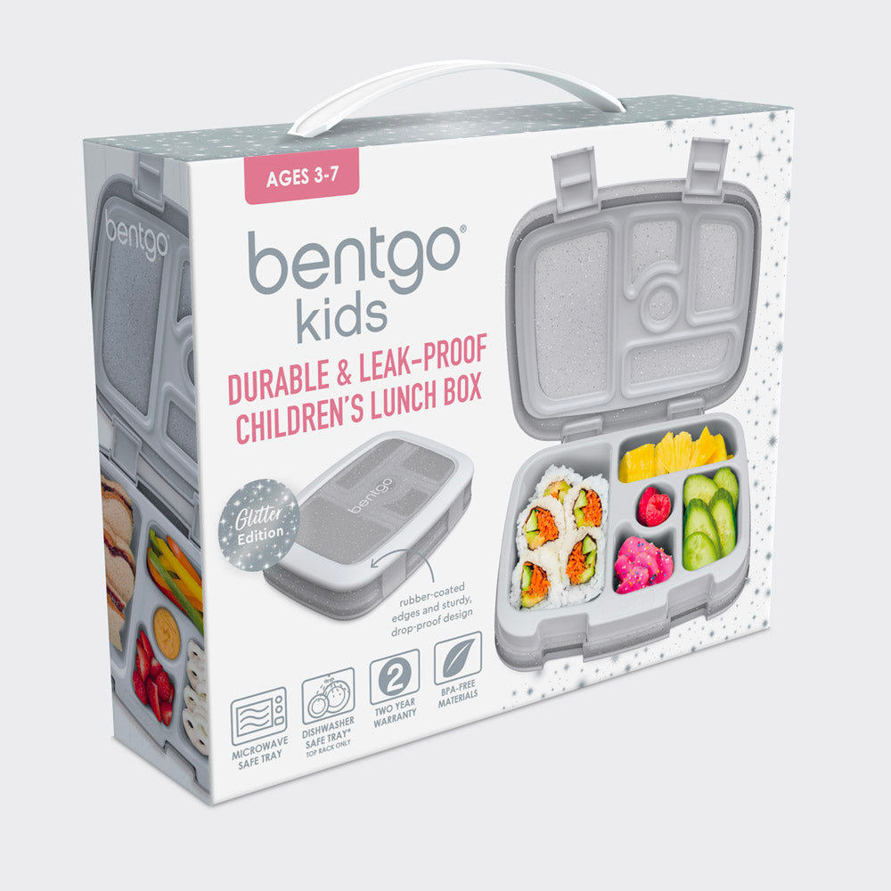Bentgo®  Kids Lunch Box - Silver Glitter