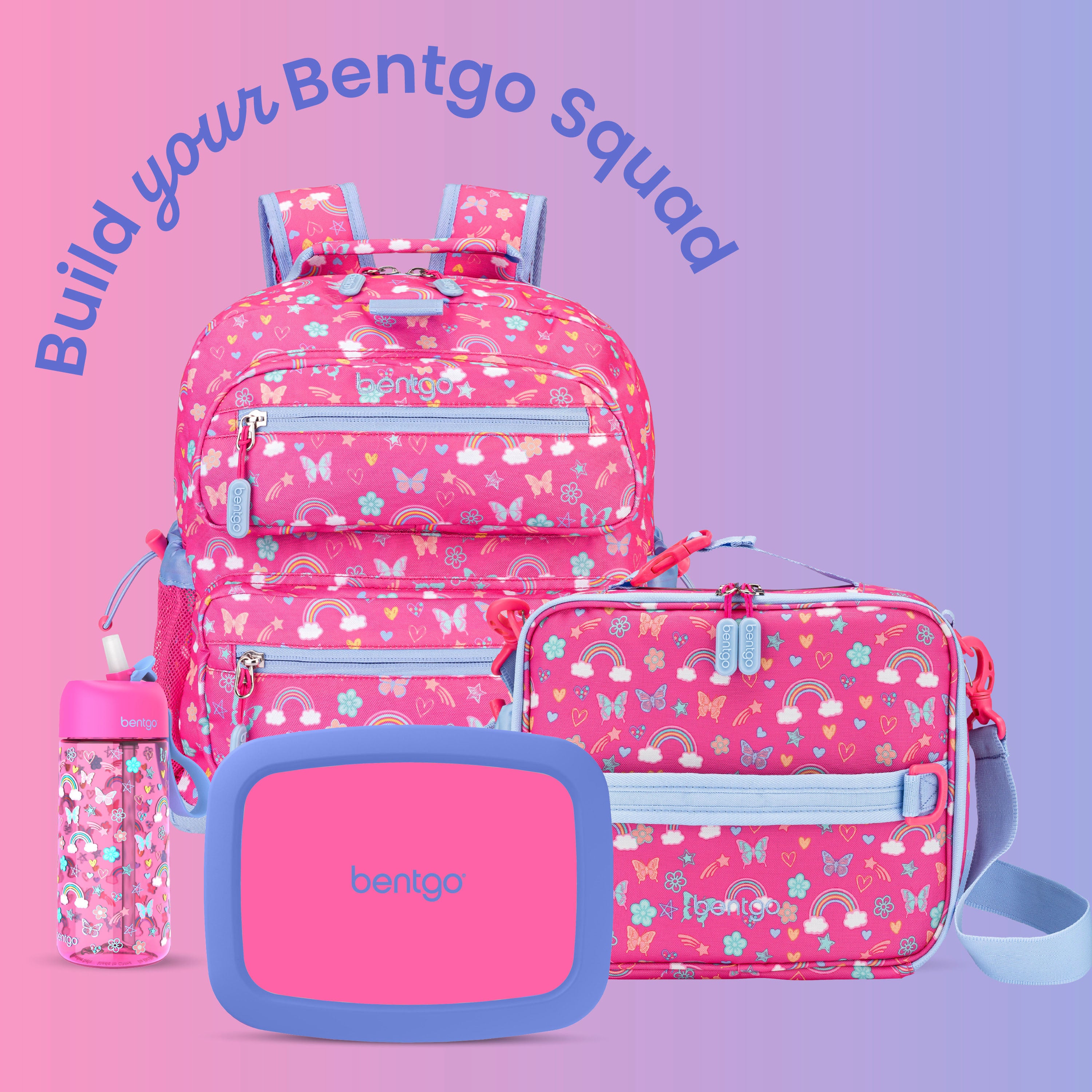 Bentgo® Kids Lunch Box -
Fuchsia | Build Your Bento Squad