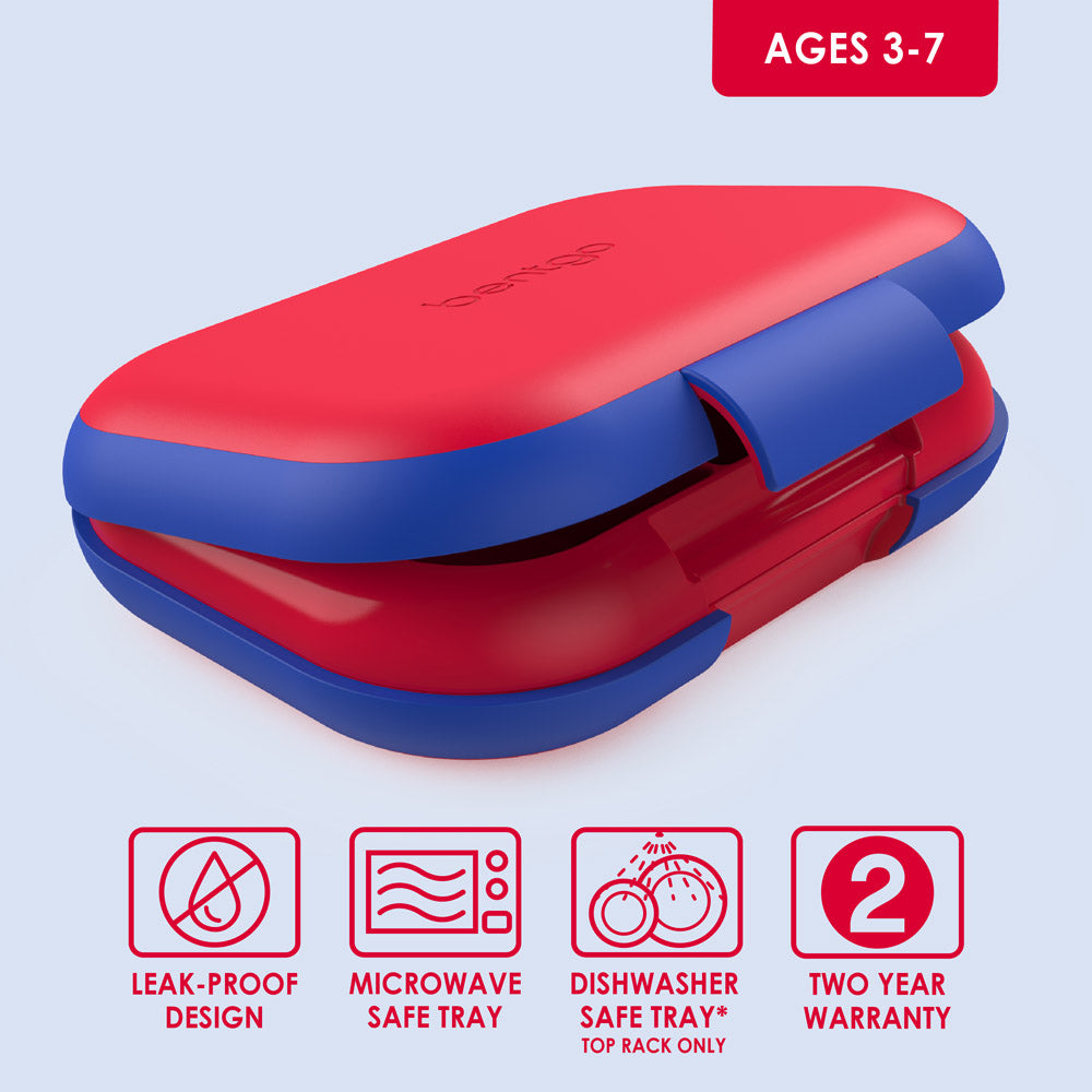 Bentgo® Kids Chill Lunch Box | Red/Royal
