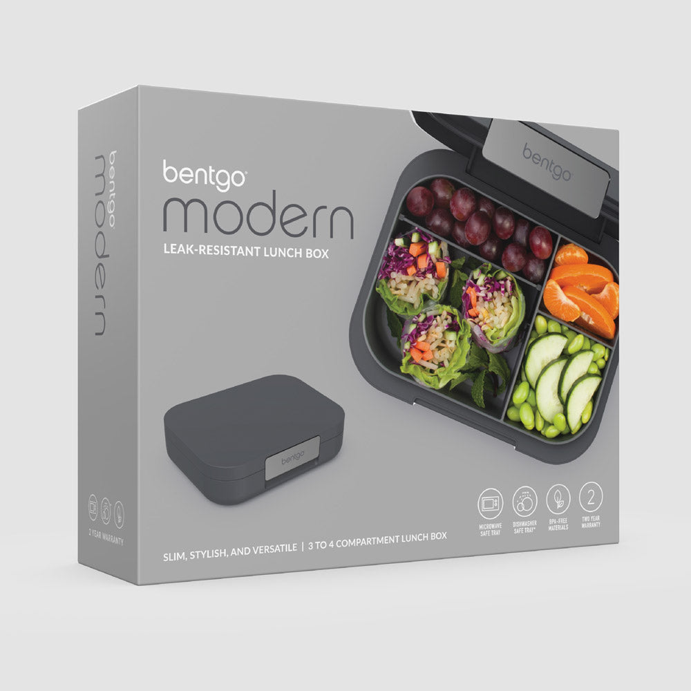Bentgo® Modern Lunch Box Features - Dark Gray