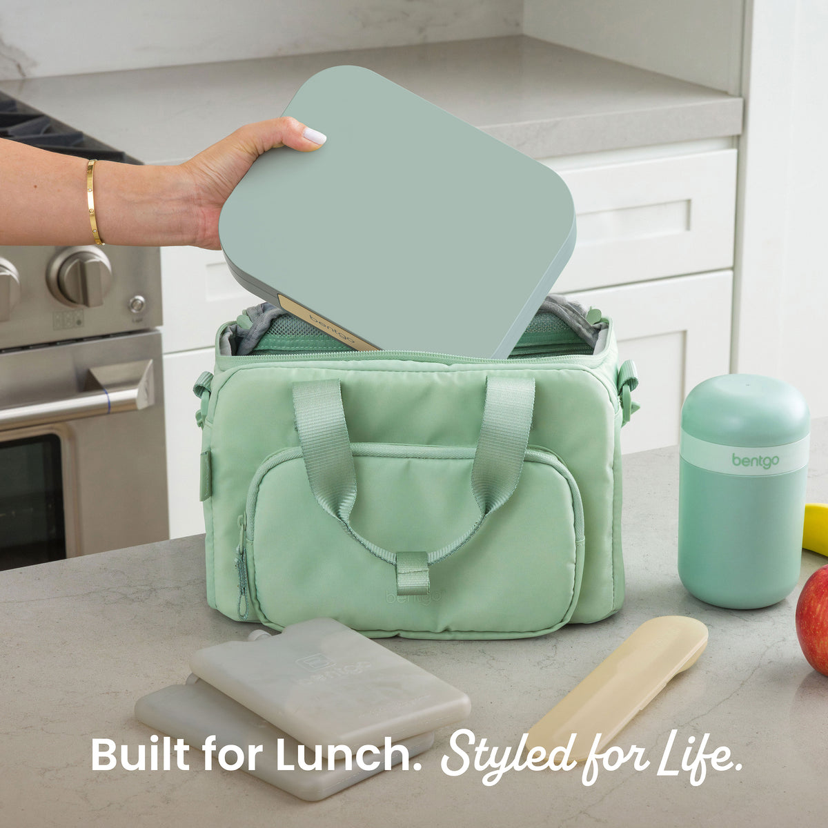 Bentgo® Modern Lunch Box - Mint Green | Built For Lunch. Styled For Life