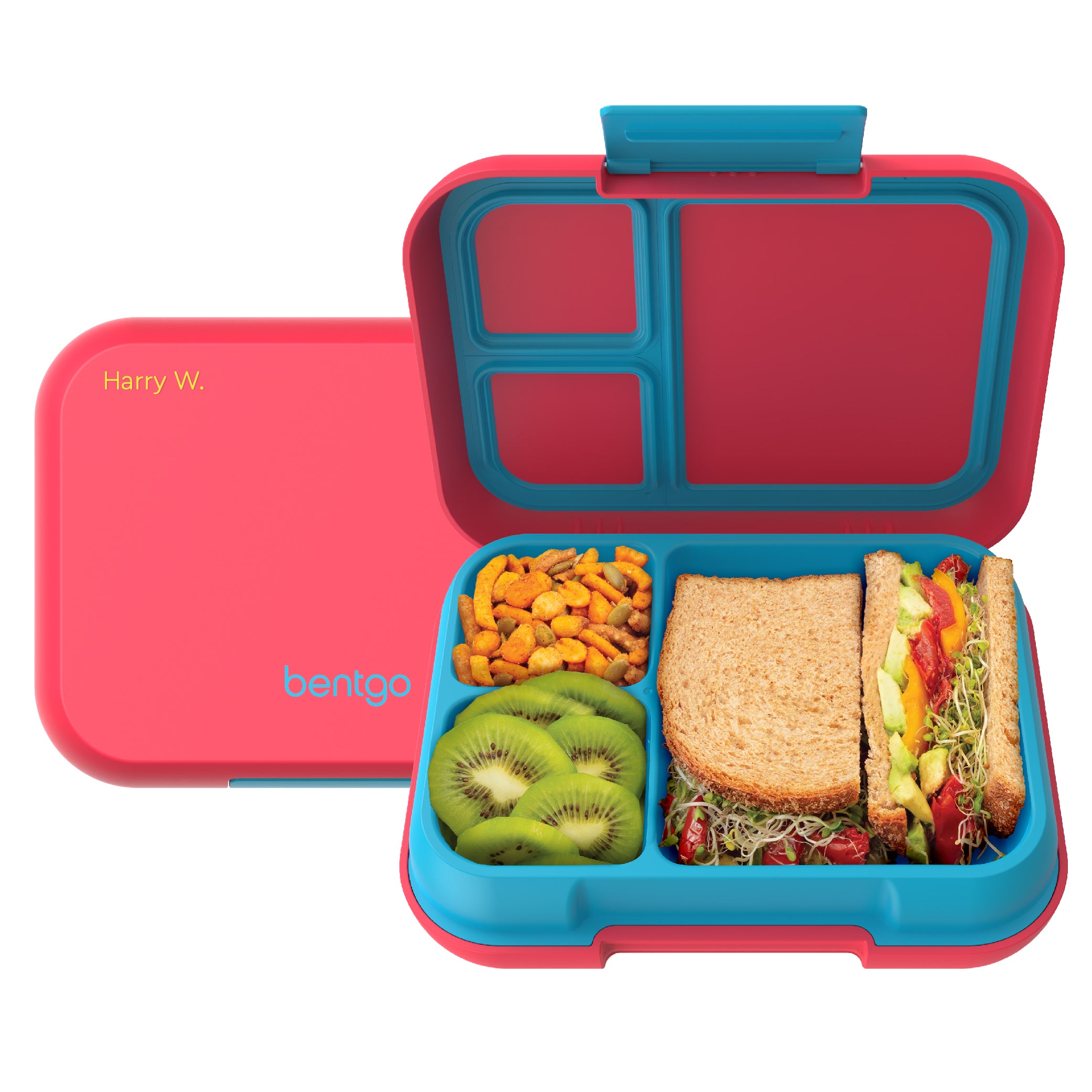 pz:Bentgo® Pop Lunch Box - Flame Red/Turquoise