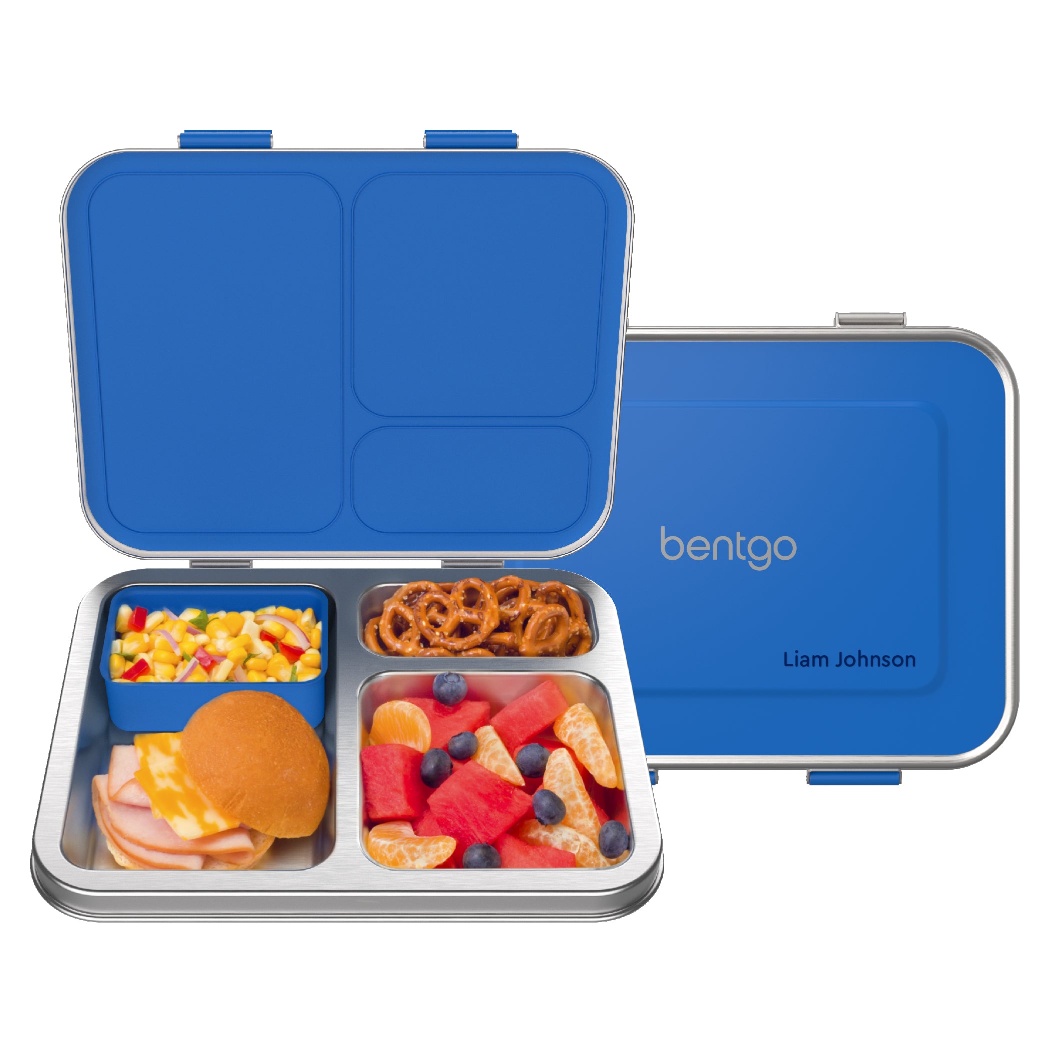 pz:Bentgo® Kids Stainless Steel Lunch Box - Blue