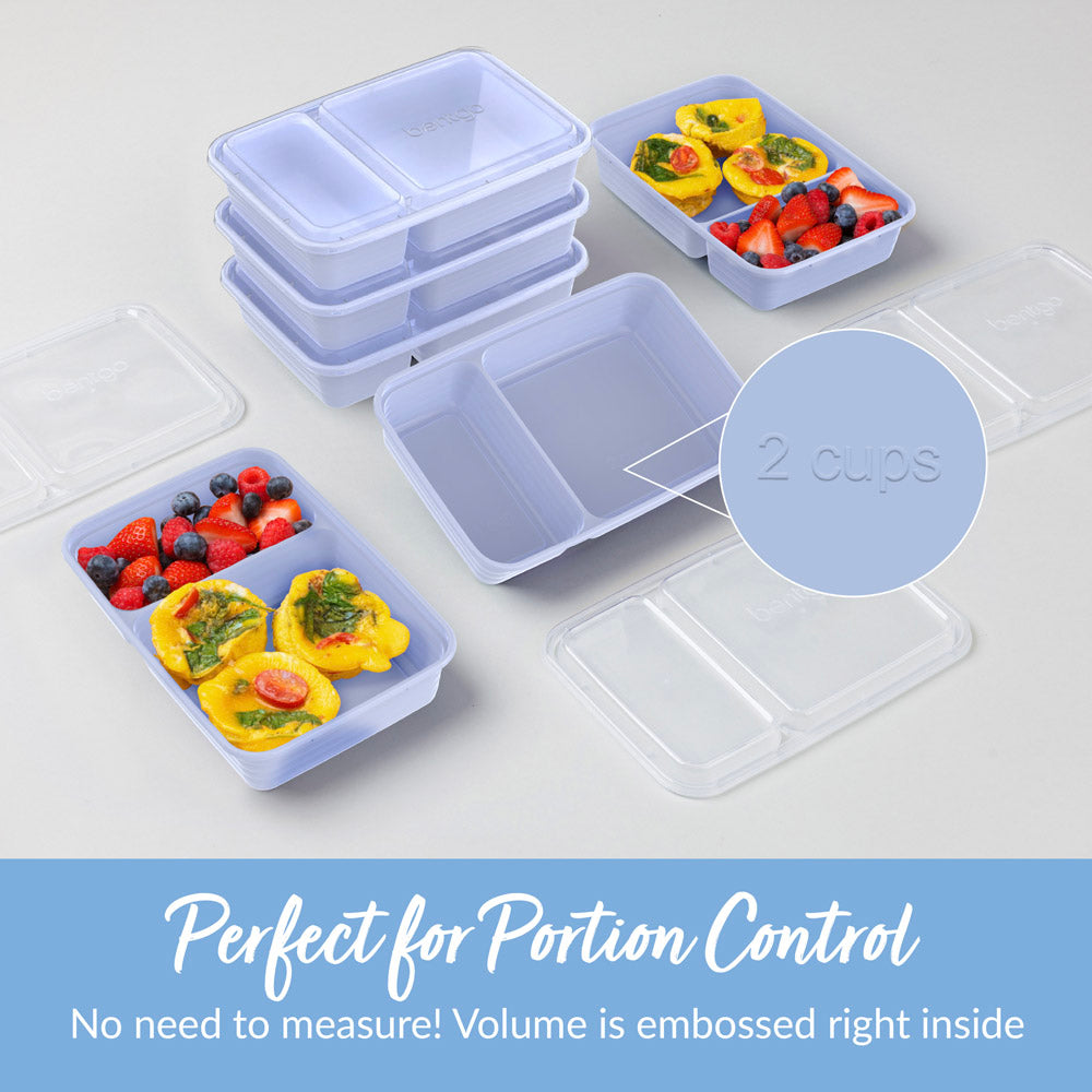 Bentgo® 2-Compartment Containers | Reusable Food Prep Containers