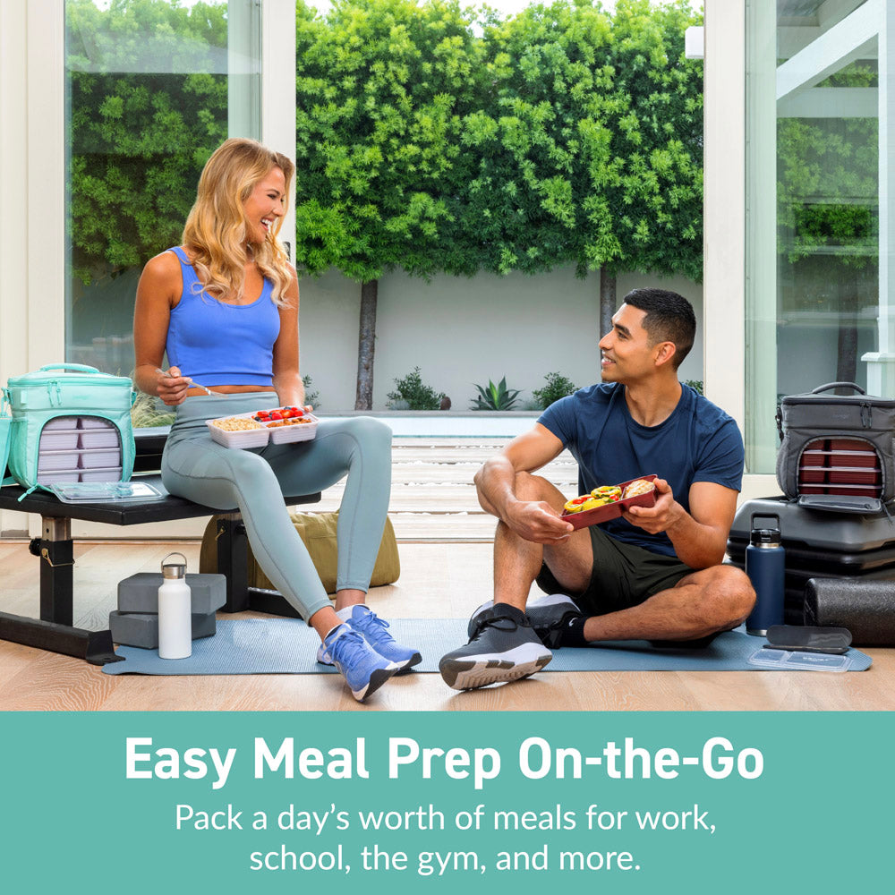 Bentgo Prep Deluxe Multimeal Bag in Coastal Aqua. Pack a day's worth of meals for work, school, the gym, and more.