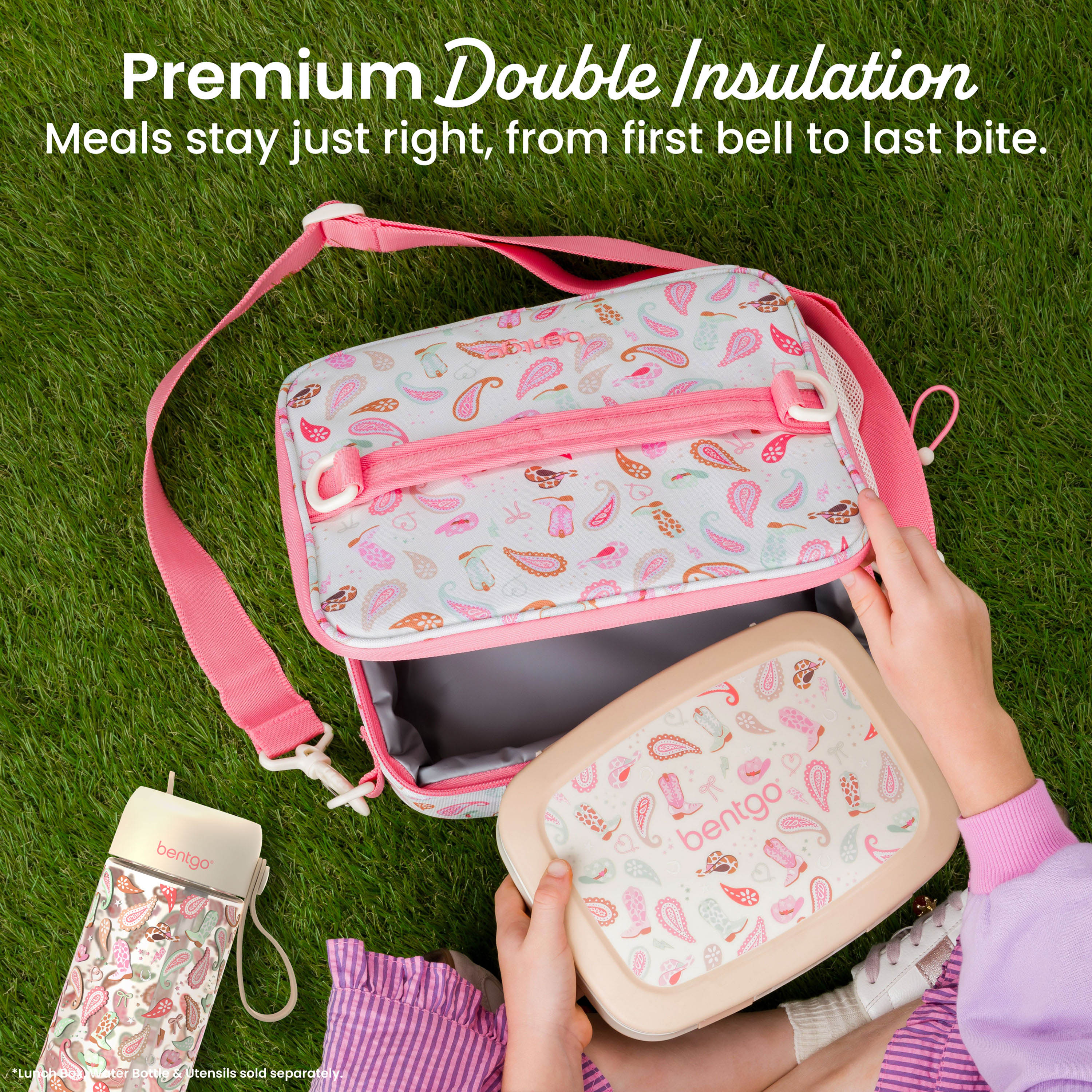 Bentgo Kids Prints Lunch Bag - Cowgirl Dreams | Premium Double Insulation - Meals Stay Just Right, From First Bell To Last Bite
