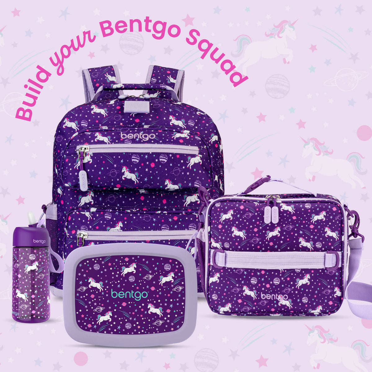 Bentgo® Kids Prints Lunch Bag - Unicorn | Build Your Bentgo Squad