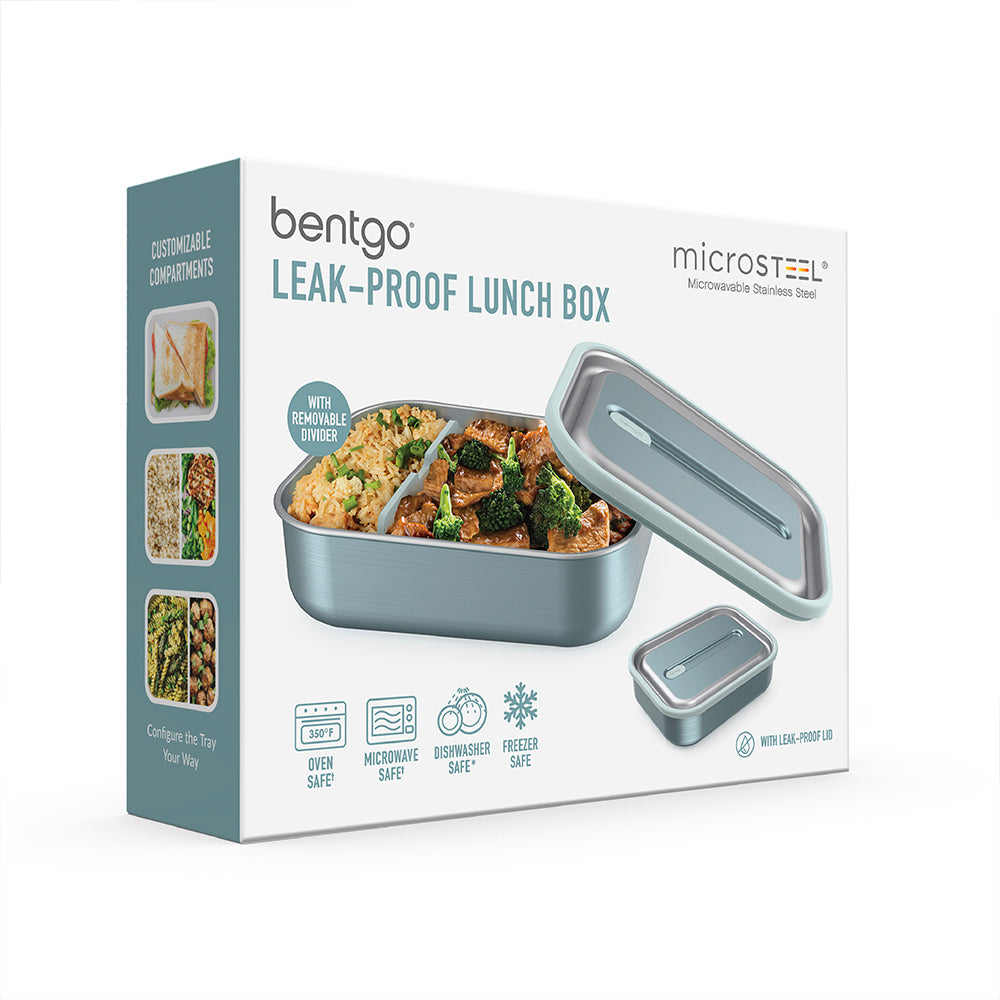 Bentgo® MicroSteel Lunch Box | Aqua