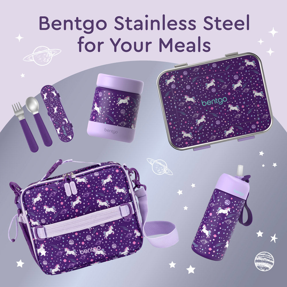 Bentgo® Kids Stainless Steel Prints Lunch Box - Unicorn | Bentgo Stainless Steel For Your Meals
