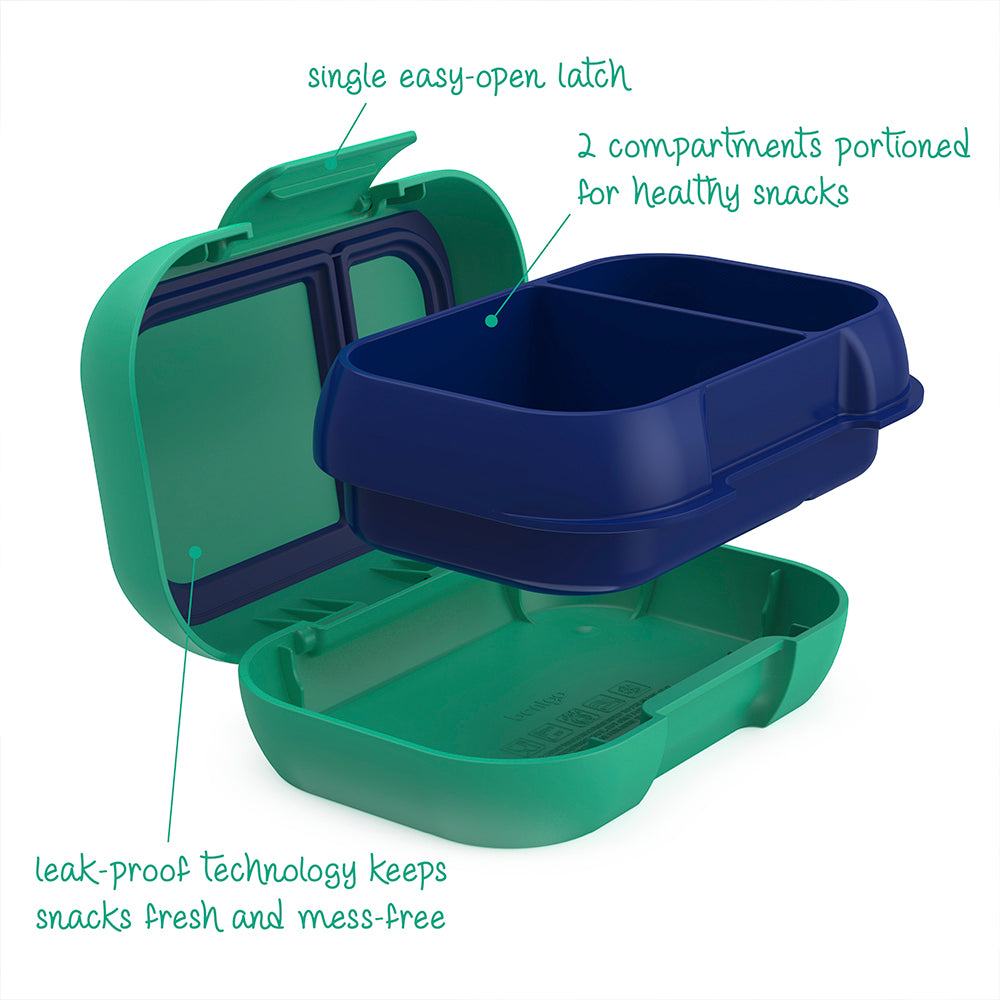 Bentgo® Chill Kids Lunch & Snack Box -  Green/Navy