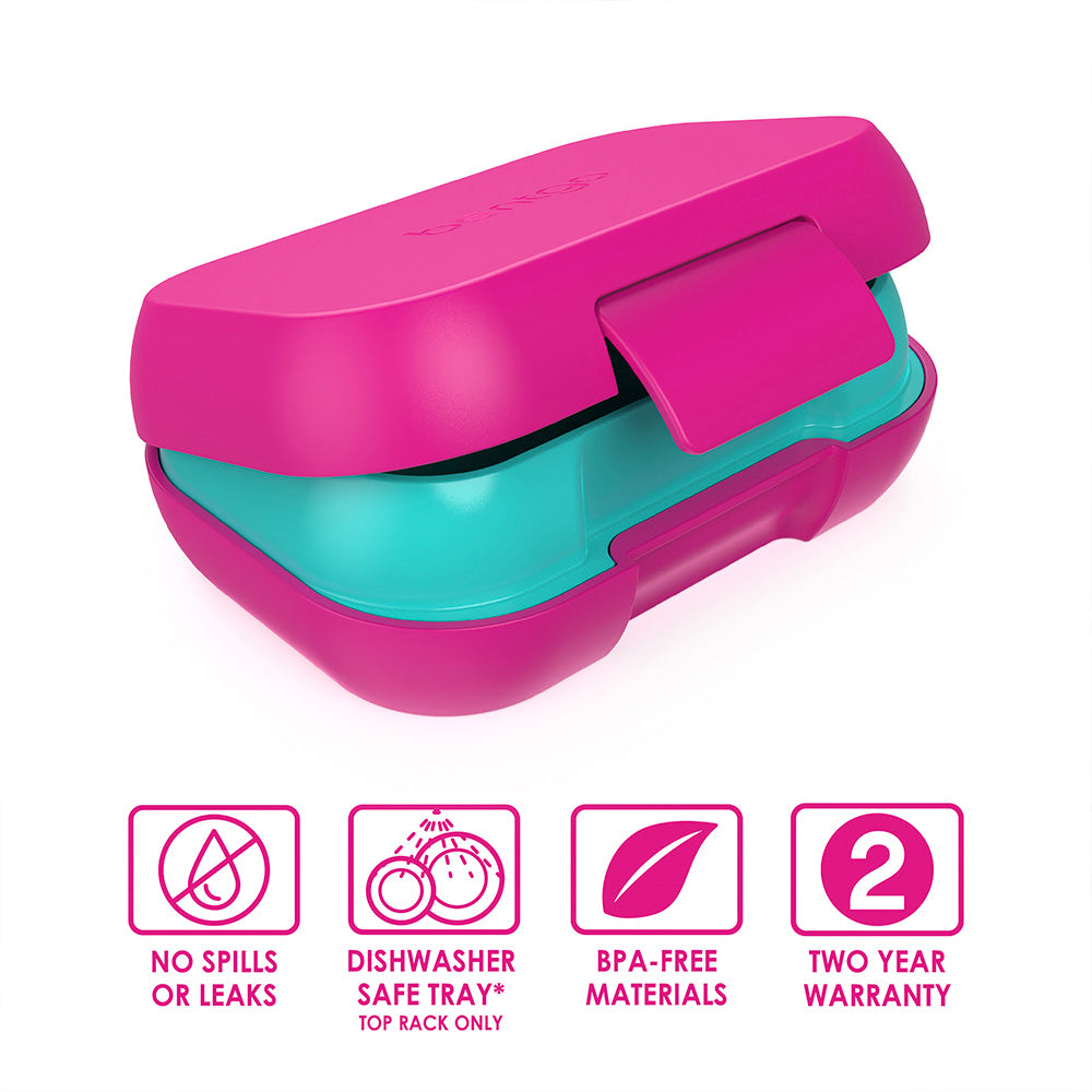 Bentgo® Chill Kids Lunch & Snack Box - Fuchsia/Teal