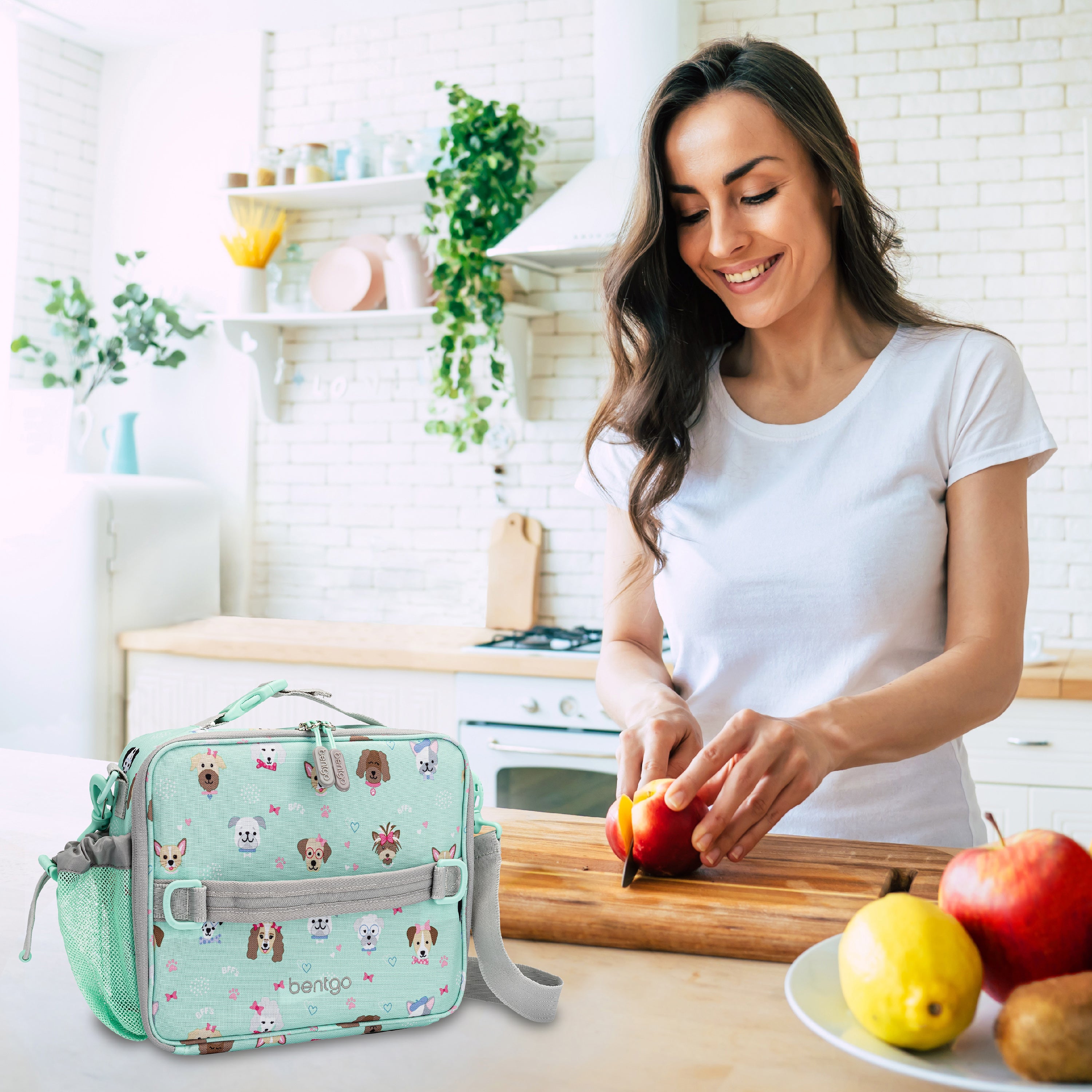 Bentgo Kids Prints Lunch Box & Bag - Puppy Love