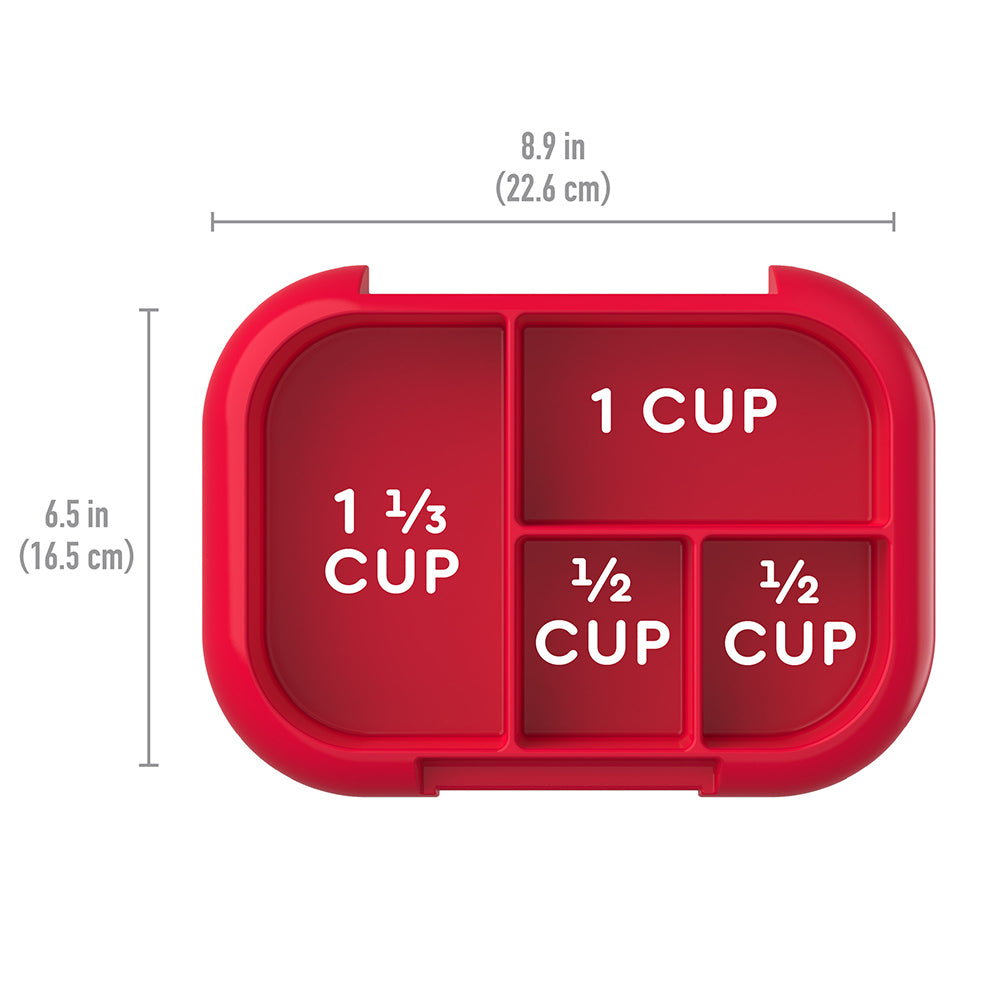 Bentgo® Chill Kids Tray with Transparent Cover - Red/Royal