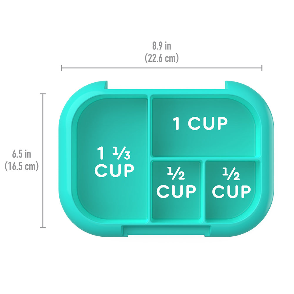 Bentgo® Chill Kids Tray with Transparent Cover - Electric Aqua