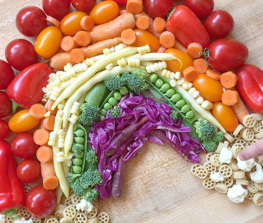 Eat-the-Rainbow Chopped Salad with Basil & Mozzarella