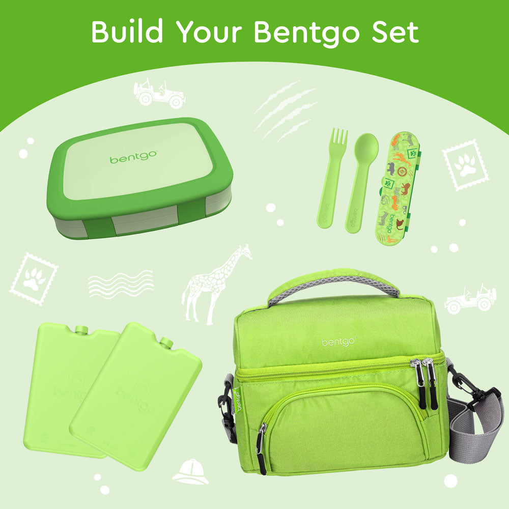 Bentgo® Kids Lunch Box (2-Pack) - Green | This Lunch Box Is Perfect To Build Your Bentgo Set