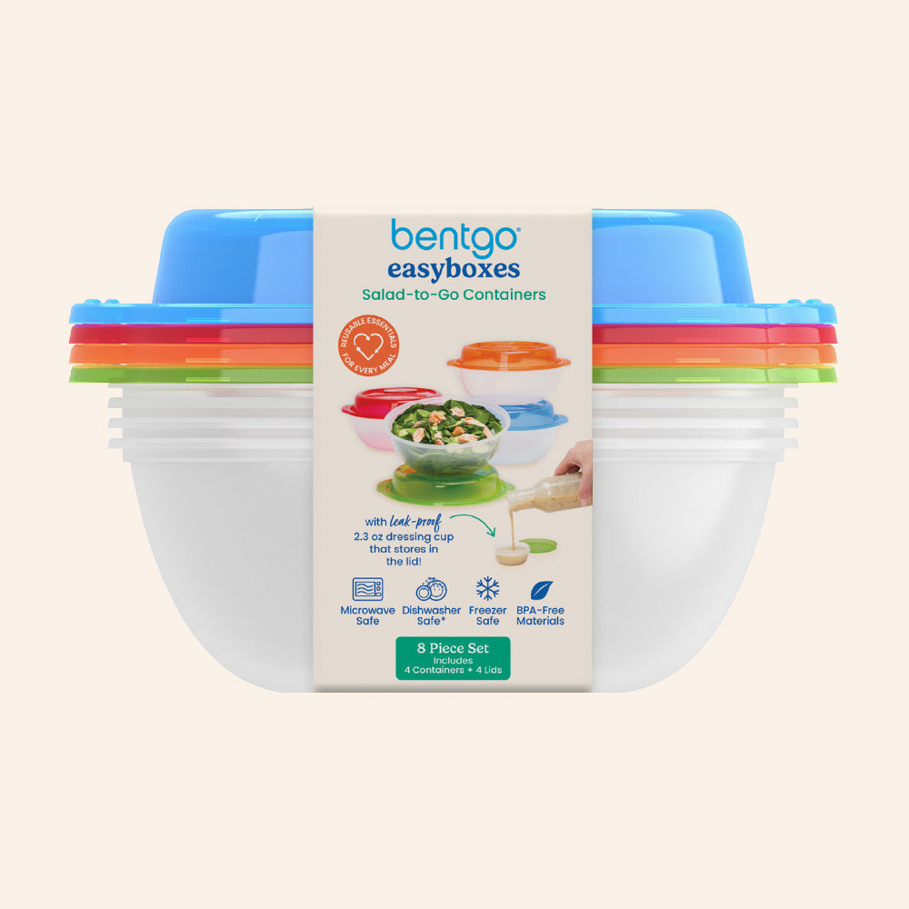 Bentgo Easyboxes™ Salad-to-Go Containers 8-Piece Set - Classic | Packaging