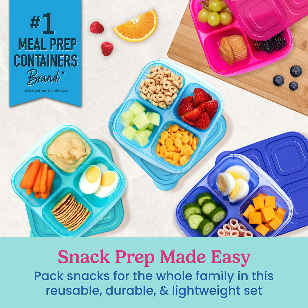 Bentgo® Easyboxes 4-Compartment Snack Containers 8-Piece Set