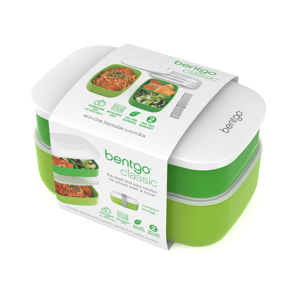 Bentgo® Classic Lunch Box | Bento Style Lunch Box | Green