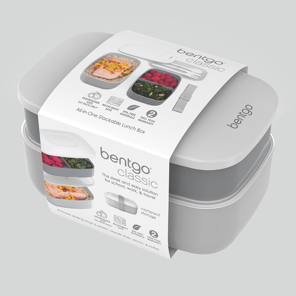 Bentgo® Classic Lunch Box - Gray | Packaging