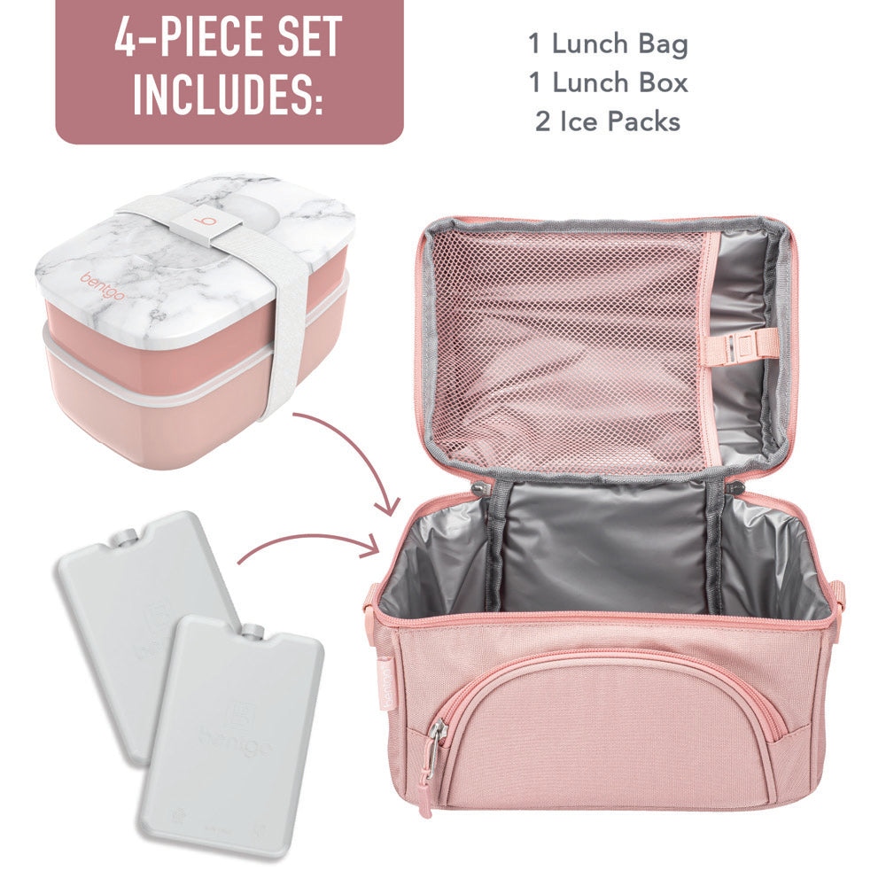 Bentgo Deluxe Lunch Bag - Blush
