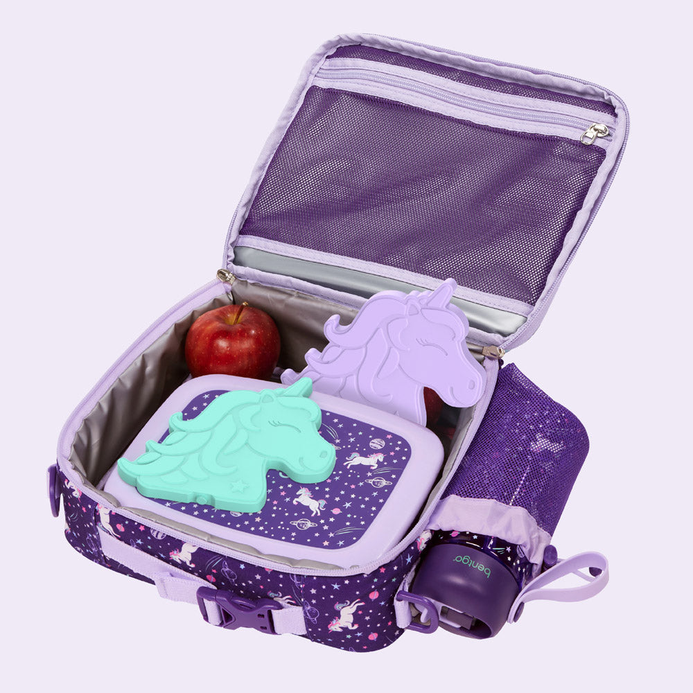 Bentgo® Kids Prints Lunch 5-Piece Set with Ice Packs - Unicorn | The Perfect Lunch 5-Piece Set With Unicorn Themed Items