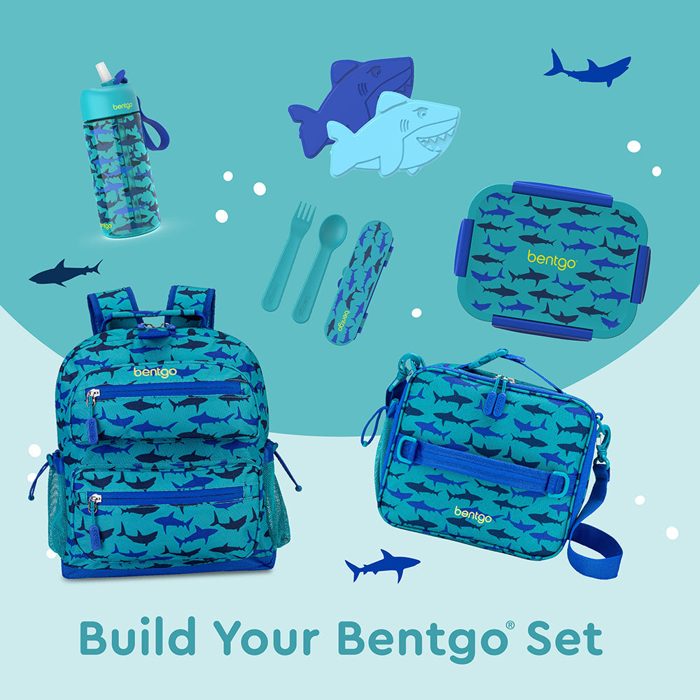 Bentgo® Kids Snap & Go 2-Piece Lunch Set  - Sharks | Build Your Bentgo Set
