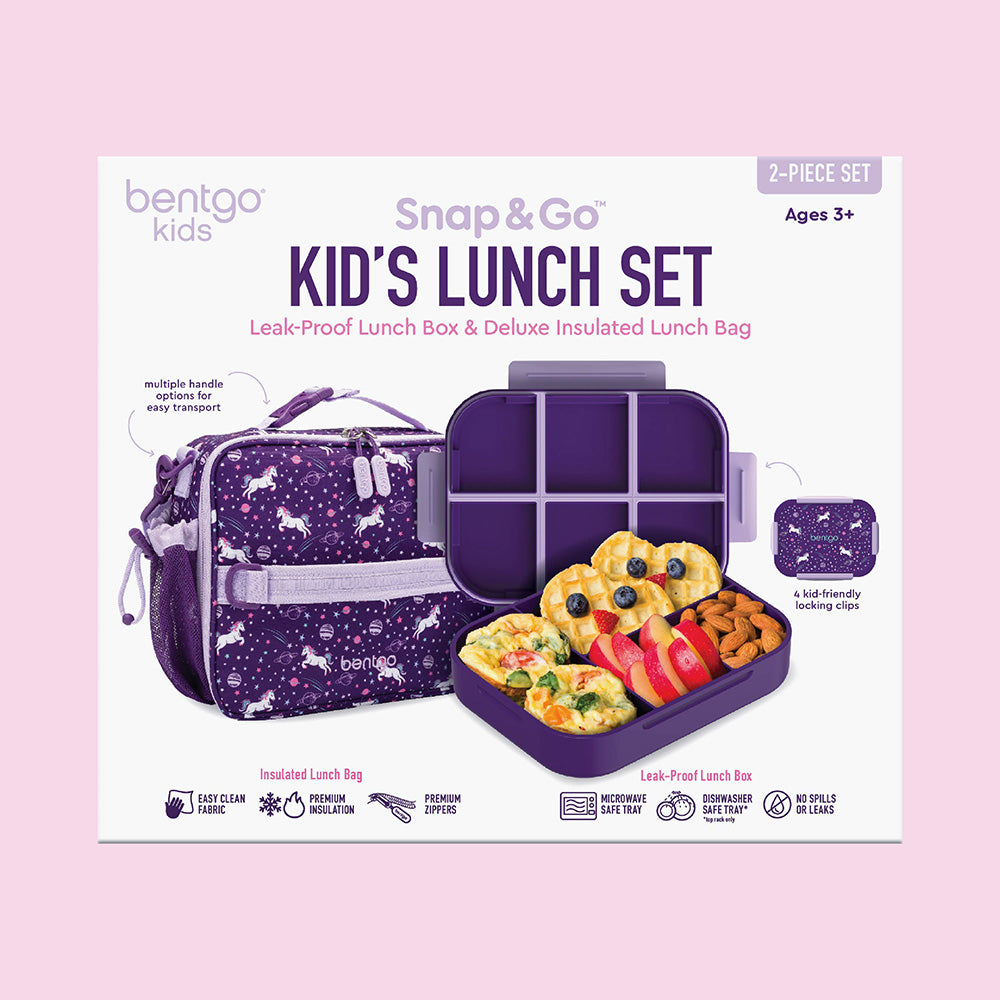 Bentgo® Kids Snap & Go 2-Piece Lunch Set  - Unicorn | Packaging