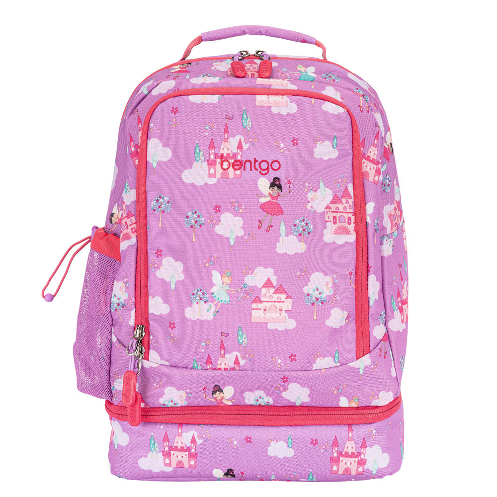 Bentgo Kids Prints 2-in-1 Backpack & Insulated Lunch Bag Aqua/Purple - Mermaid Scales
