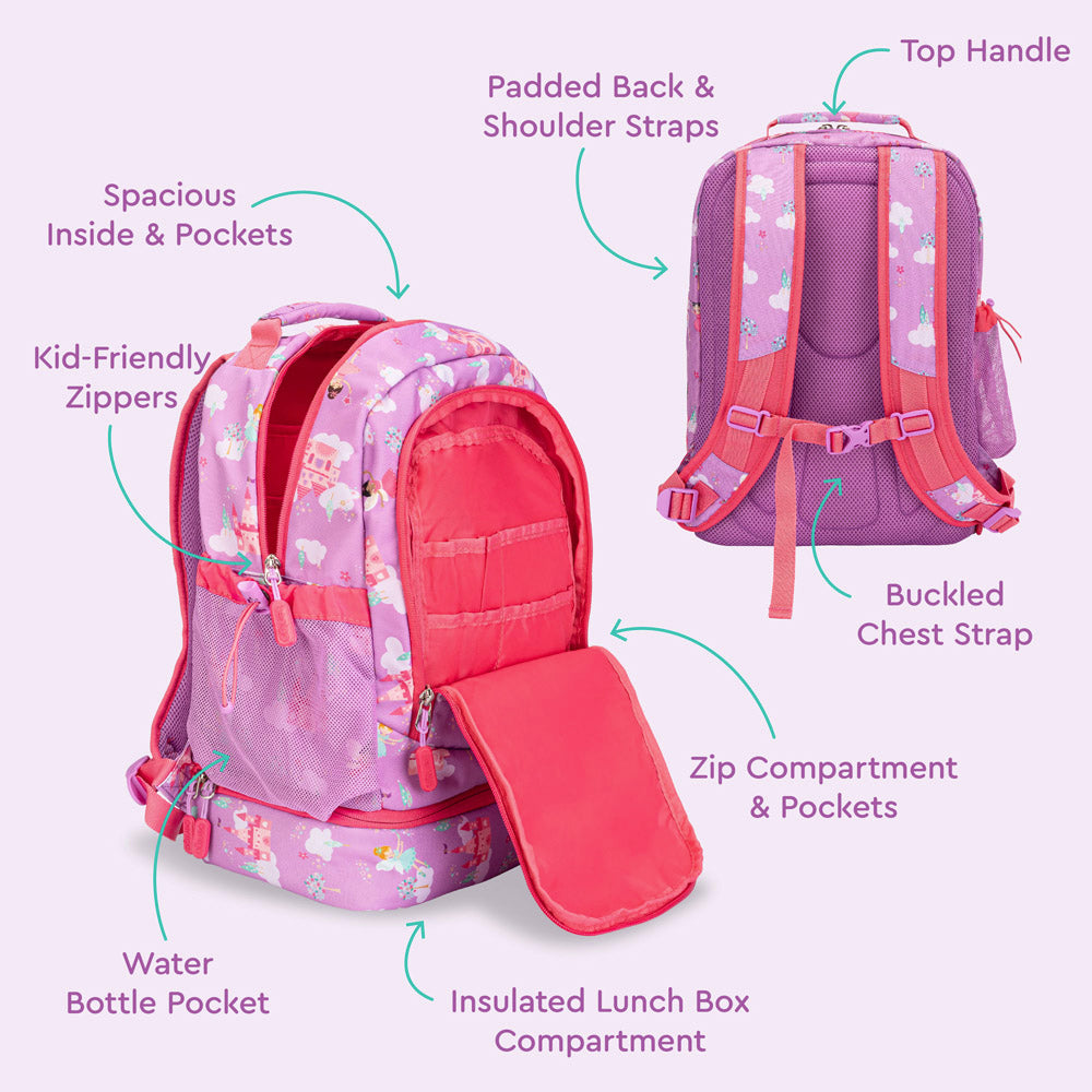 Galaxy Backpack for Girls Boys Elementary School Bag For Kids