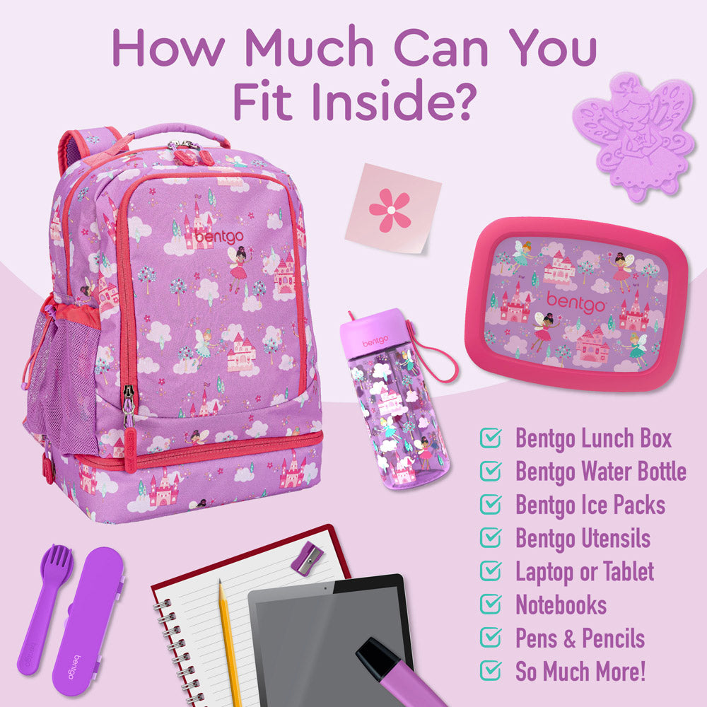 Bentgo® Kids Backpack & Lunch Bag | Fairies
