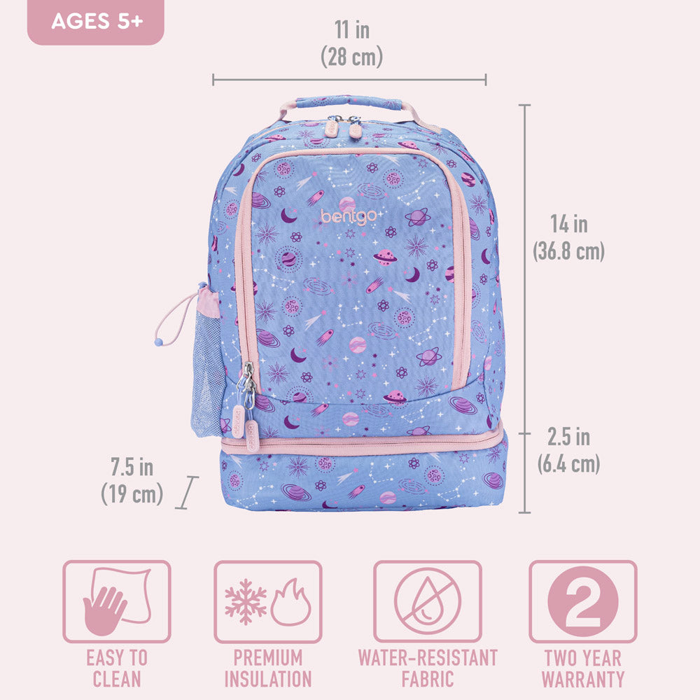 Bentgo Kids Prints Backpack | Backpacks for School Rainbows and Butterflies