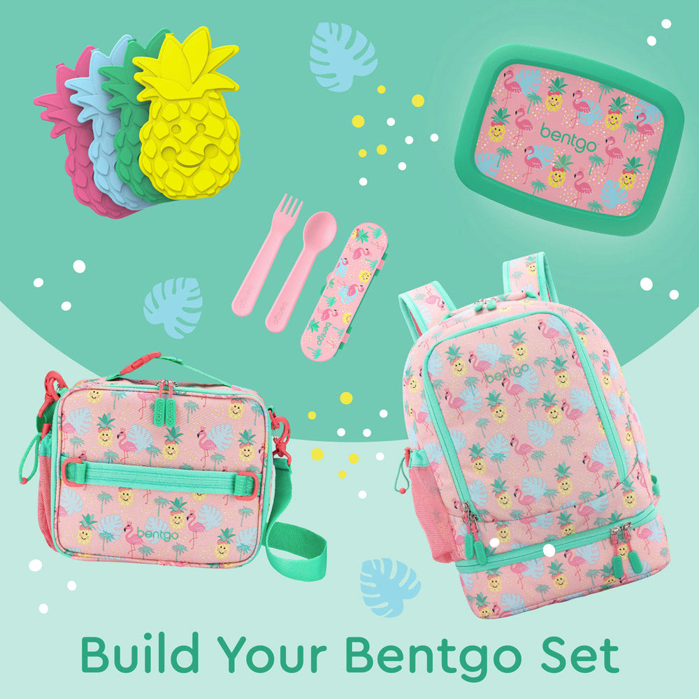 Bentgo Prints Insulated Lunch Bag Set With Kids Bento-Style Lunch Box  (Dinosaur)