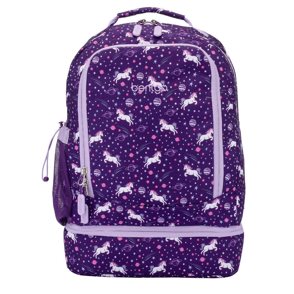 Bentgo Kids Prints 2-in-1 Backpack & Insulated Lunch Bag, Unicorn