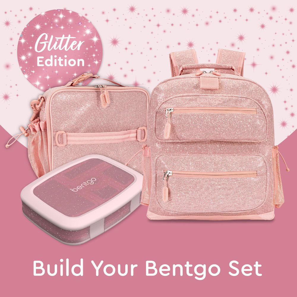 Bentgo Kids Backpack | Backpacks for School Petal Pink Glitter