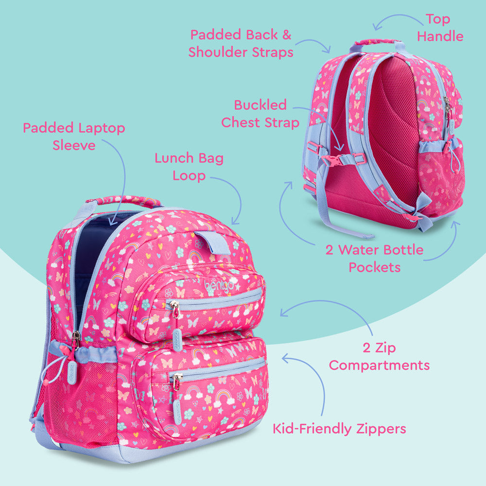 Backpack with Attached Lunch Bag