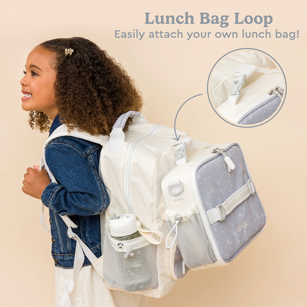 Bentgo®️ Kids Backpack - Whimsy & Wonder - Starry Sprinkle | The Kids Backpack Has A Lunch Bag Loop To Easily Attach Your Own Lunch Bag