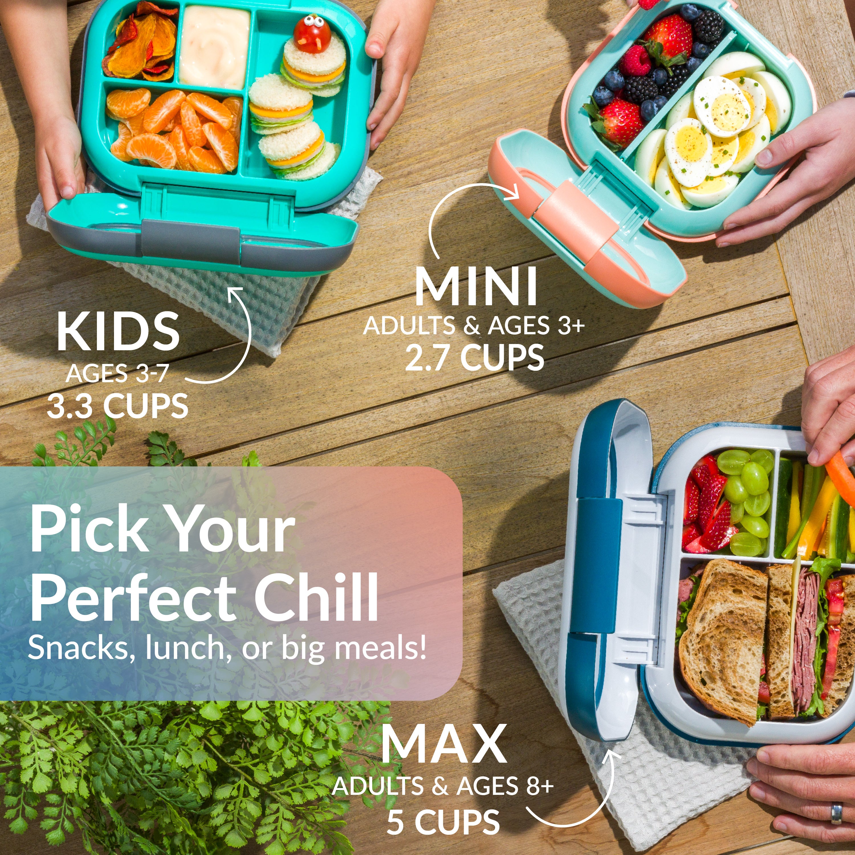 Bentgo® Chill Mini Lunch Box - Seaside Papaya  | Pick Your Perfect Chill - Snacks, Lunch Or Big Meals!