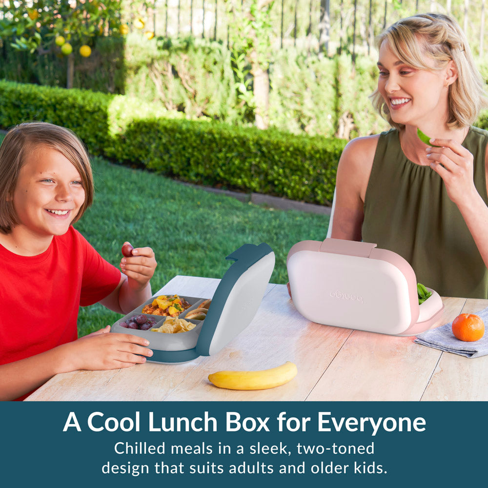 Bentgo® Chill Max Lunch Box - Fog and Deep Teal | A Cool Lunch Box For Everyone - Chilled Meals In A Sleek, Two-Toned Design That Suits Adults And Older Kids