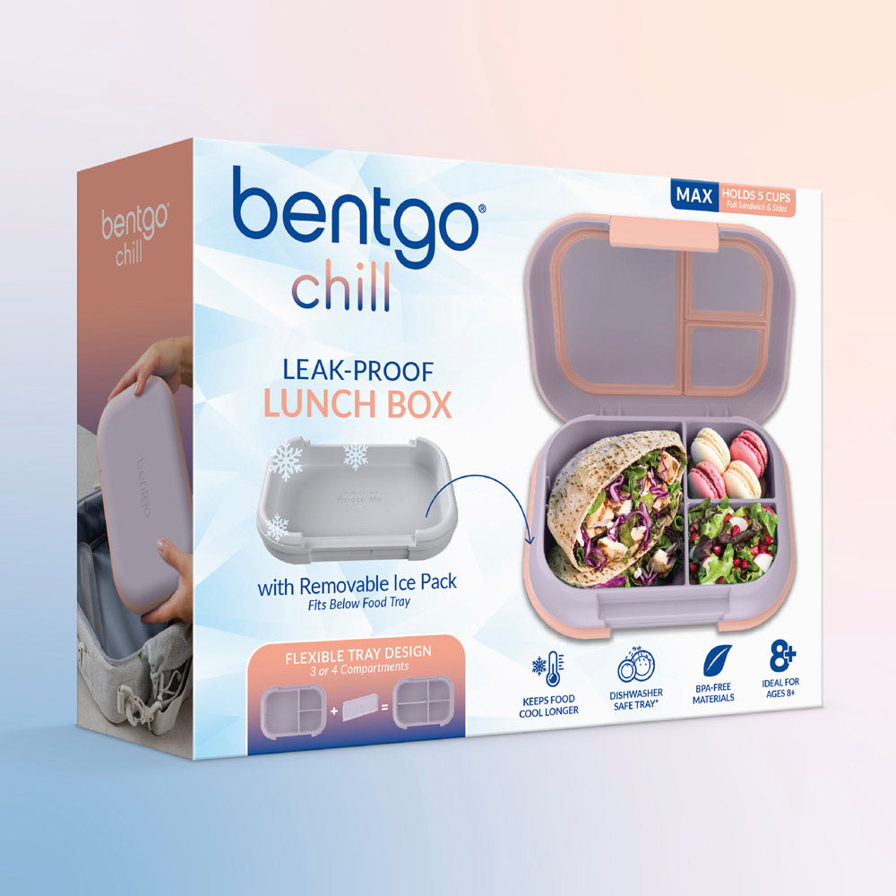 Bentgo® Chill Max Lunch Box - Lavender and Peach | Packaging