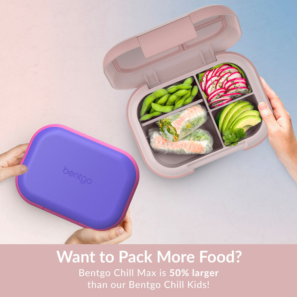 Bentgo® Chill Max Lunch Box - Pink Cloud and Blush | Want To Pack More Food? - Bentgo Chill Max Is 50% Larger Than Our Bentgo Chill Kids