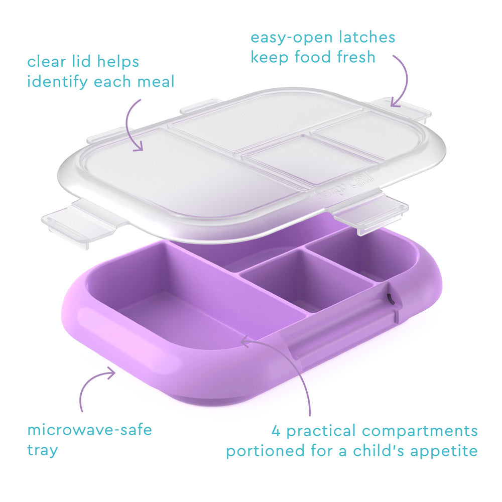 Bentgo Kids Chill Tray & Cover | Kids Food Storage Containers Electric Aqua