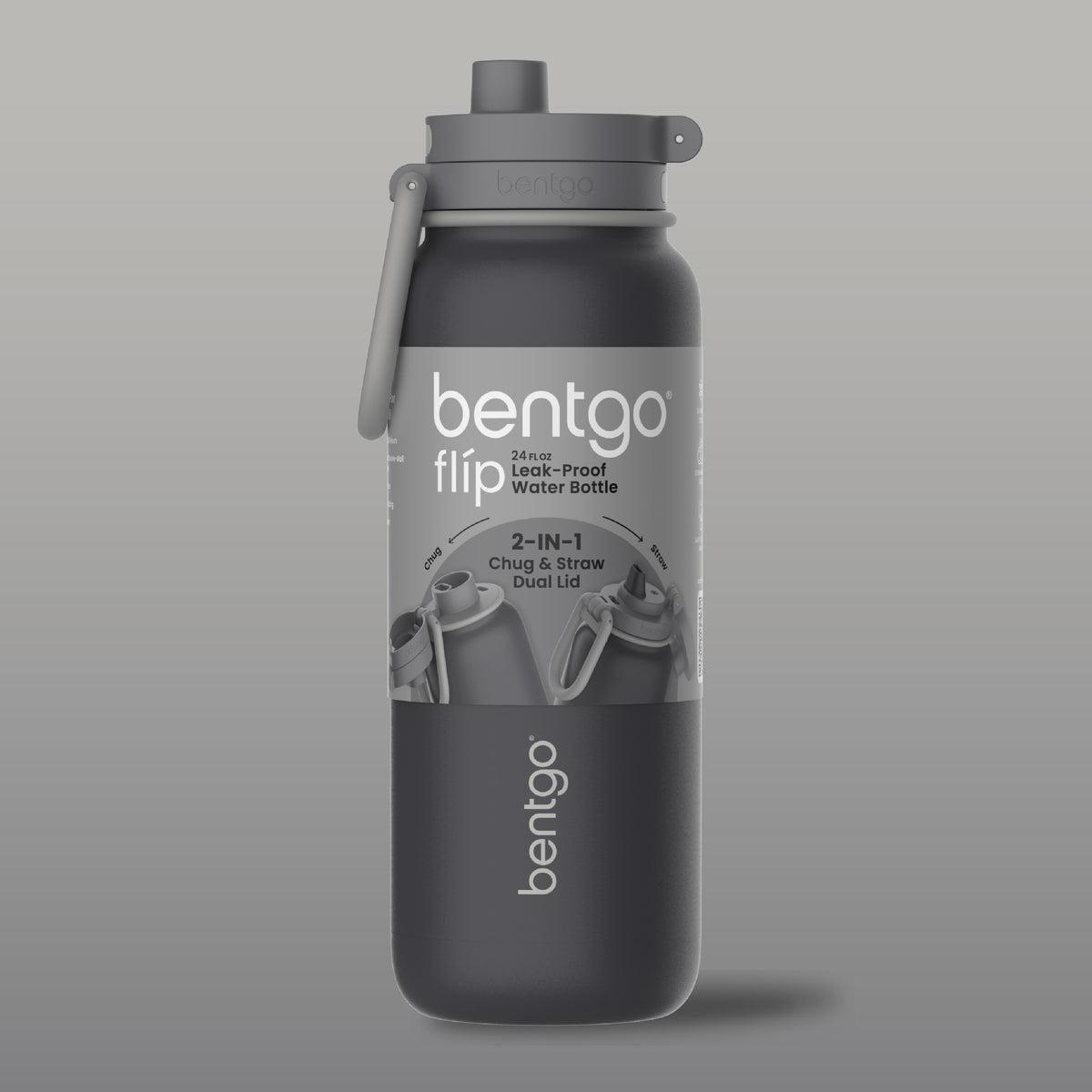 Bentgo® Flip Leak-Proof Water Bottle | Tweed - Packaging