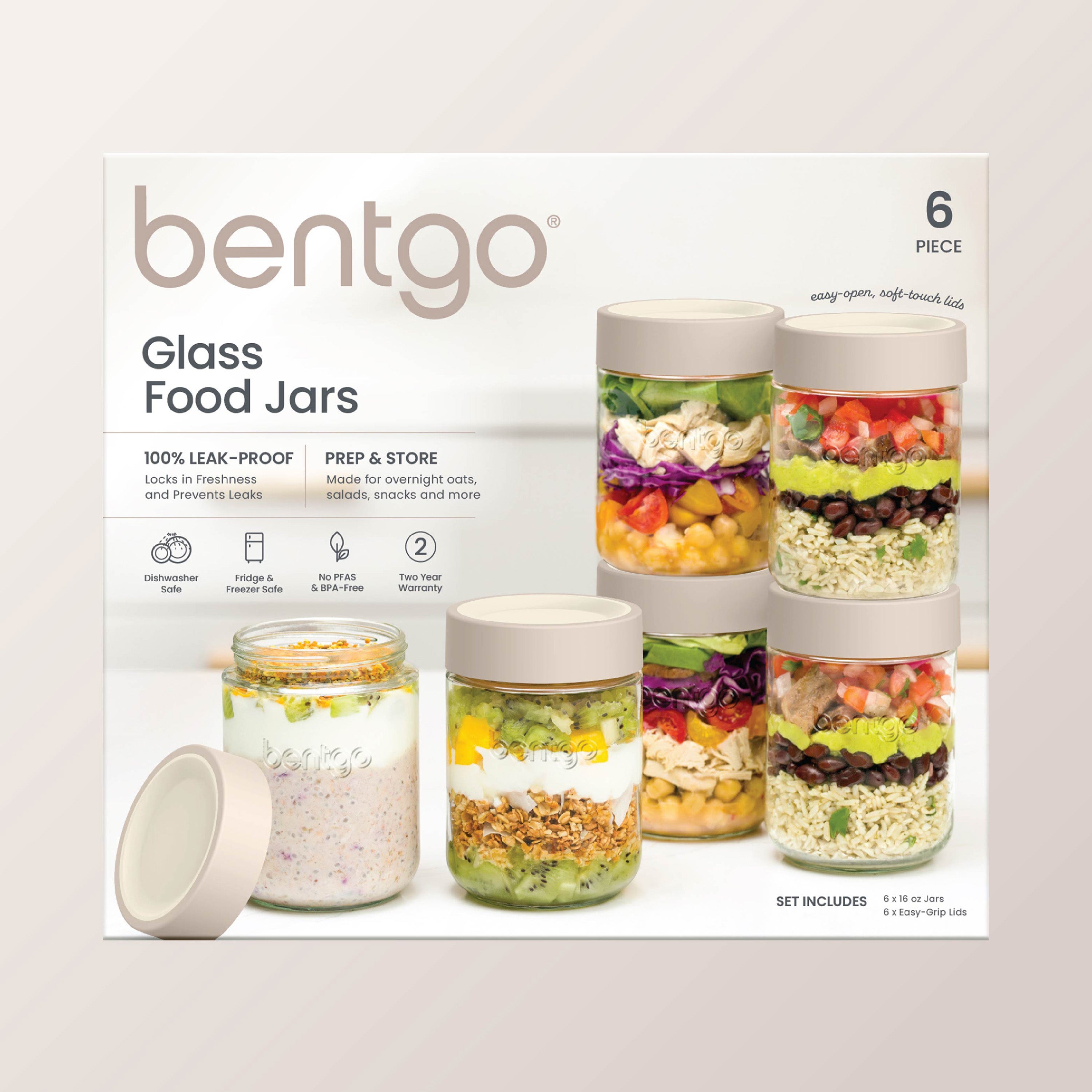 Bentgo® Leak-Proof Glass Food Jars | Moondust - Packaging